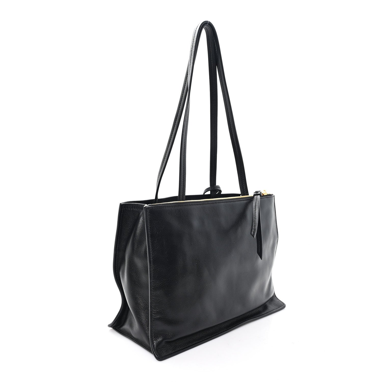 Prada Glace Calfskin Tote Black 3 of 10