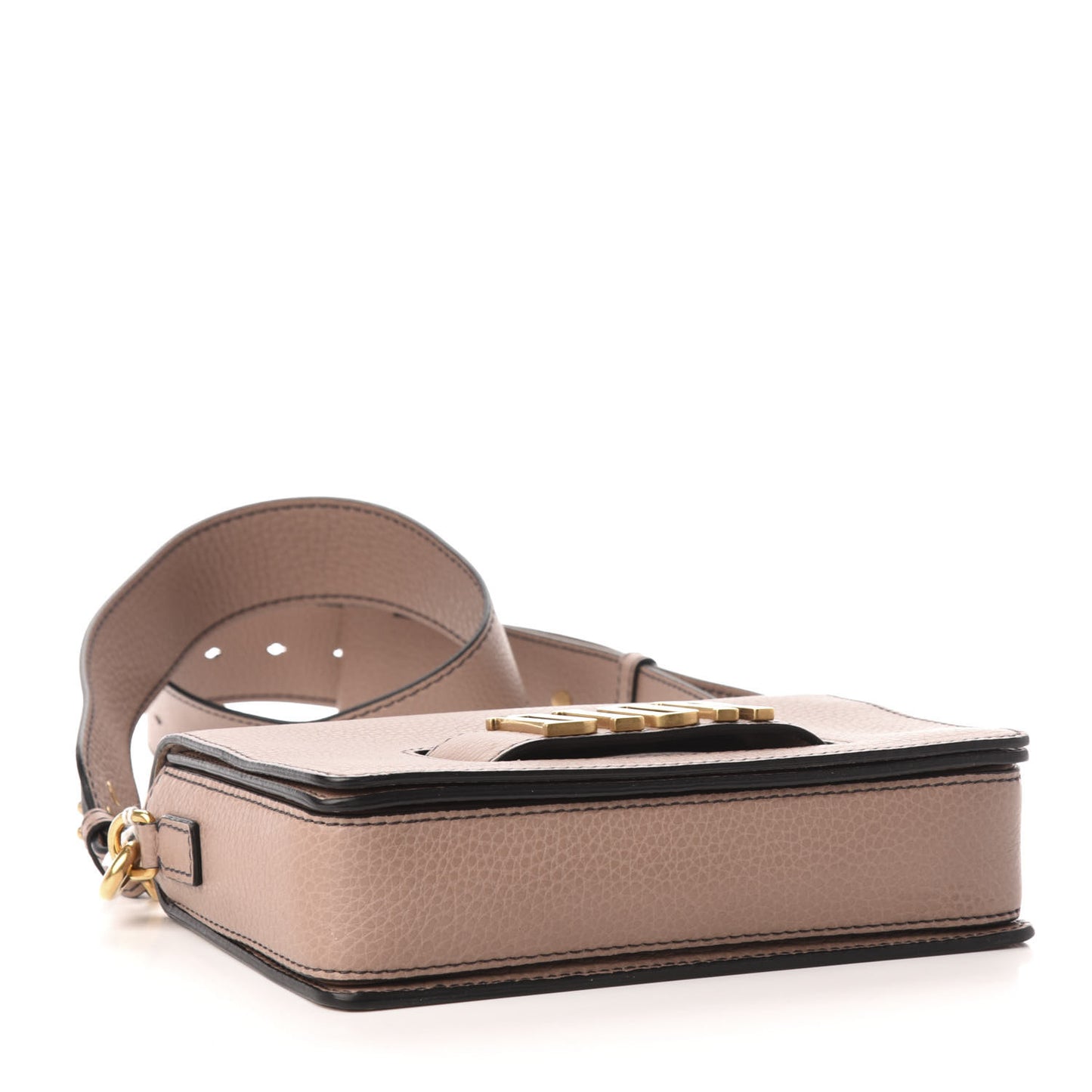 Grained Calfskin Dio(r)evolution Flap Bag Old Rose