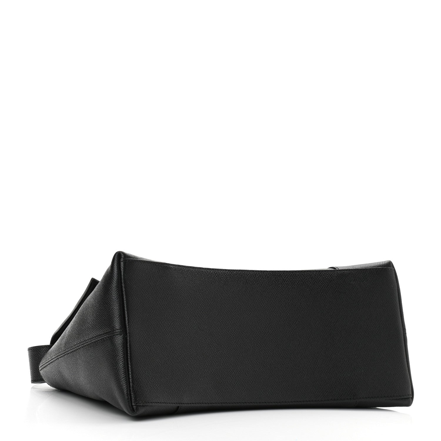 Balenciaga Grained Calfskin Monochrome M Downtown Shoulder Bag Black 4 of 9