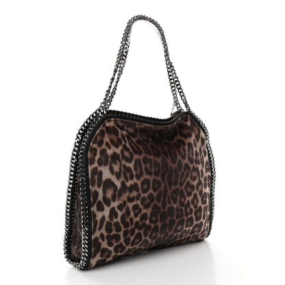 Stella McCartney Faux Calf Hair Leopard Print Small Falabella Tote Brown 3 of 9
