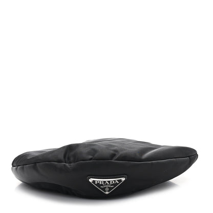 Prada Re-Nylon Metal Triangle Logo Beret L Black Black 3 of 8