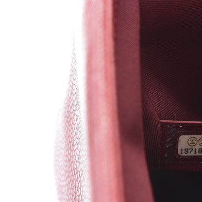Chanel Caviar Quilted Medium Boy Flap Dark Red 8 of 11