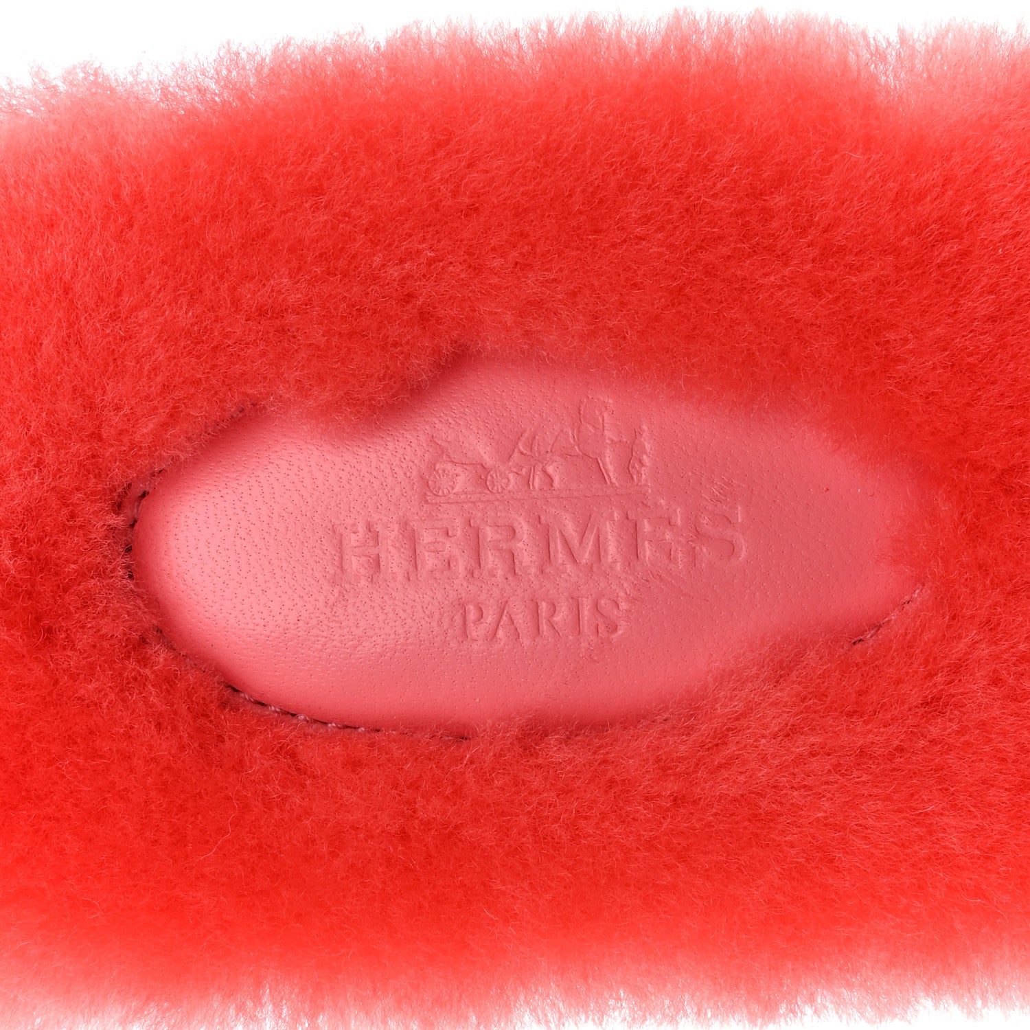 Hermes Woolskin Oran Sandals 38 Rose Du Desert 7 of 8