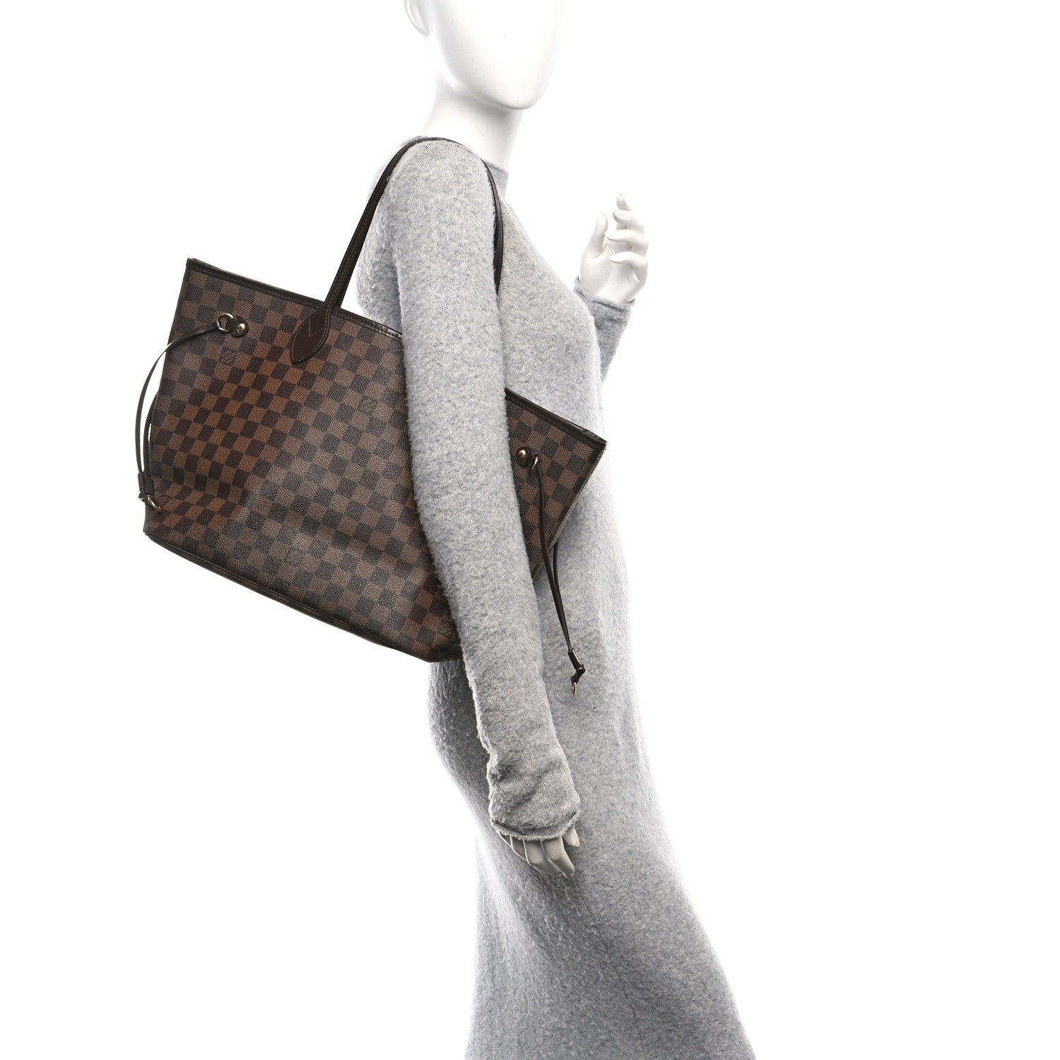 Louis Vuitton Damier Ebene Neverfull MM 2 of 12