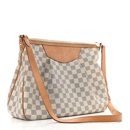 Louis Vuitton Damier Azur Siracusa MM 3 of 13