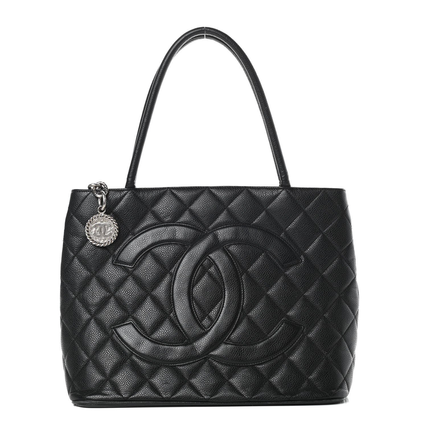 Chanel Caviar Quilted Medallion Tote Black 1 of 15
