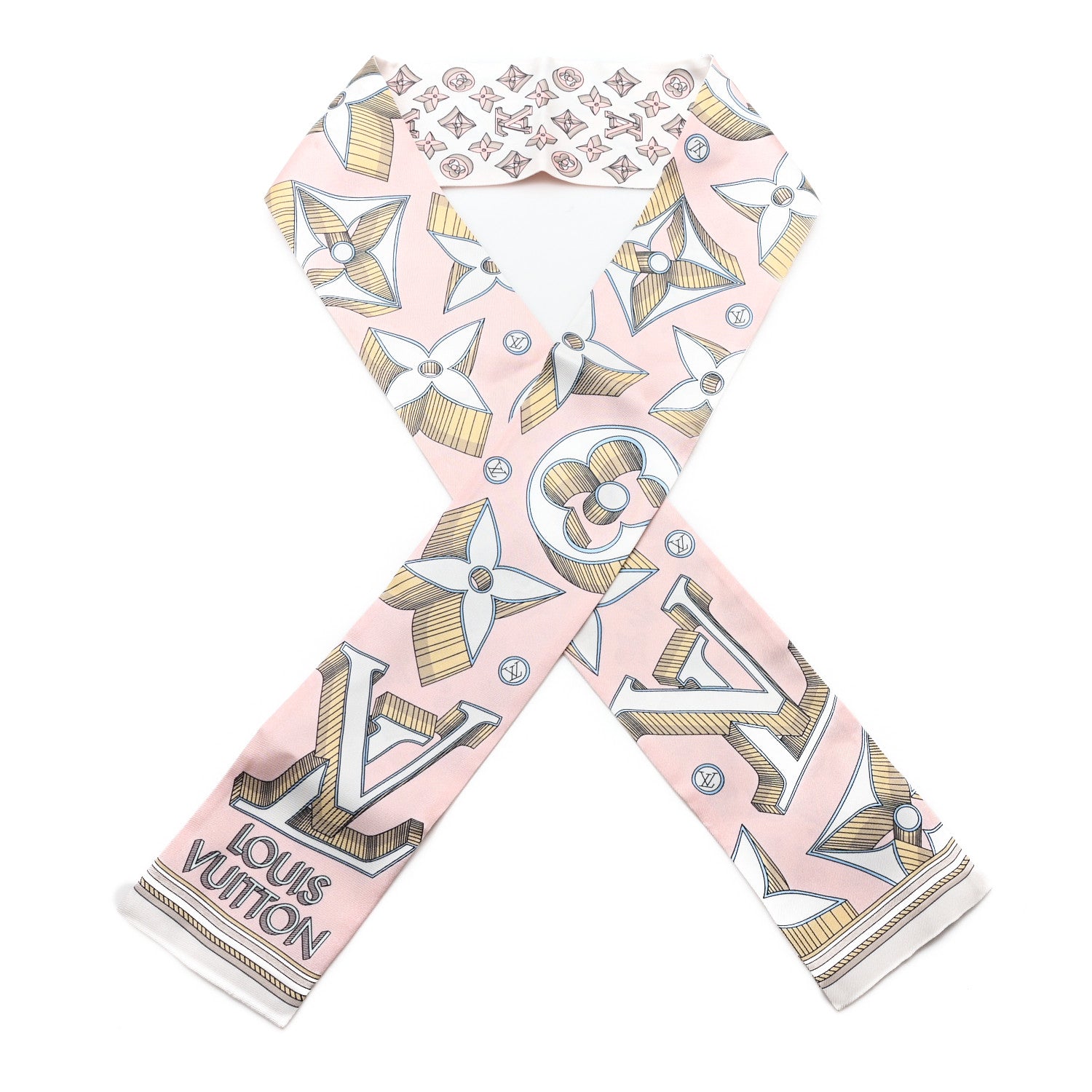 Louis Vuitton Silk Ultimate 3D Bandeau Rose Clair 1 of 3