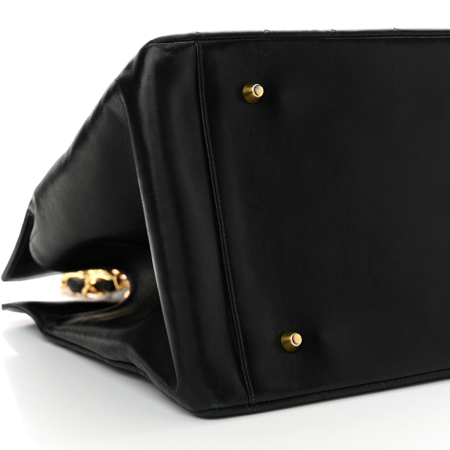 Chanel Lambskin Quilted Timeless CC Tote Black 10 of 19