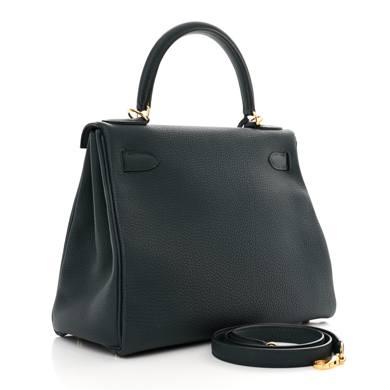 Hermes Togo Kelly Retourne 28 Vert Cypress 3 of 10
