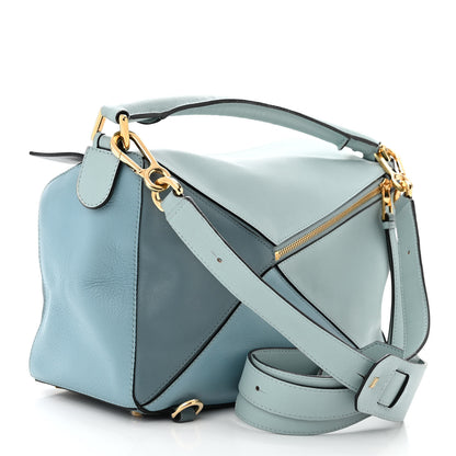 Loewe Calfskin Medium Puzzle Bag Aqua Light Blue Stone Blue 2 of 12