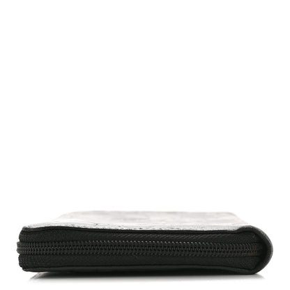 Chanel Lambskin Camellia Embossed Zip Around Organizer Wallet Black 13 of 13