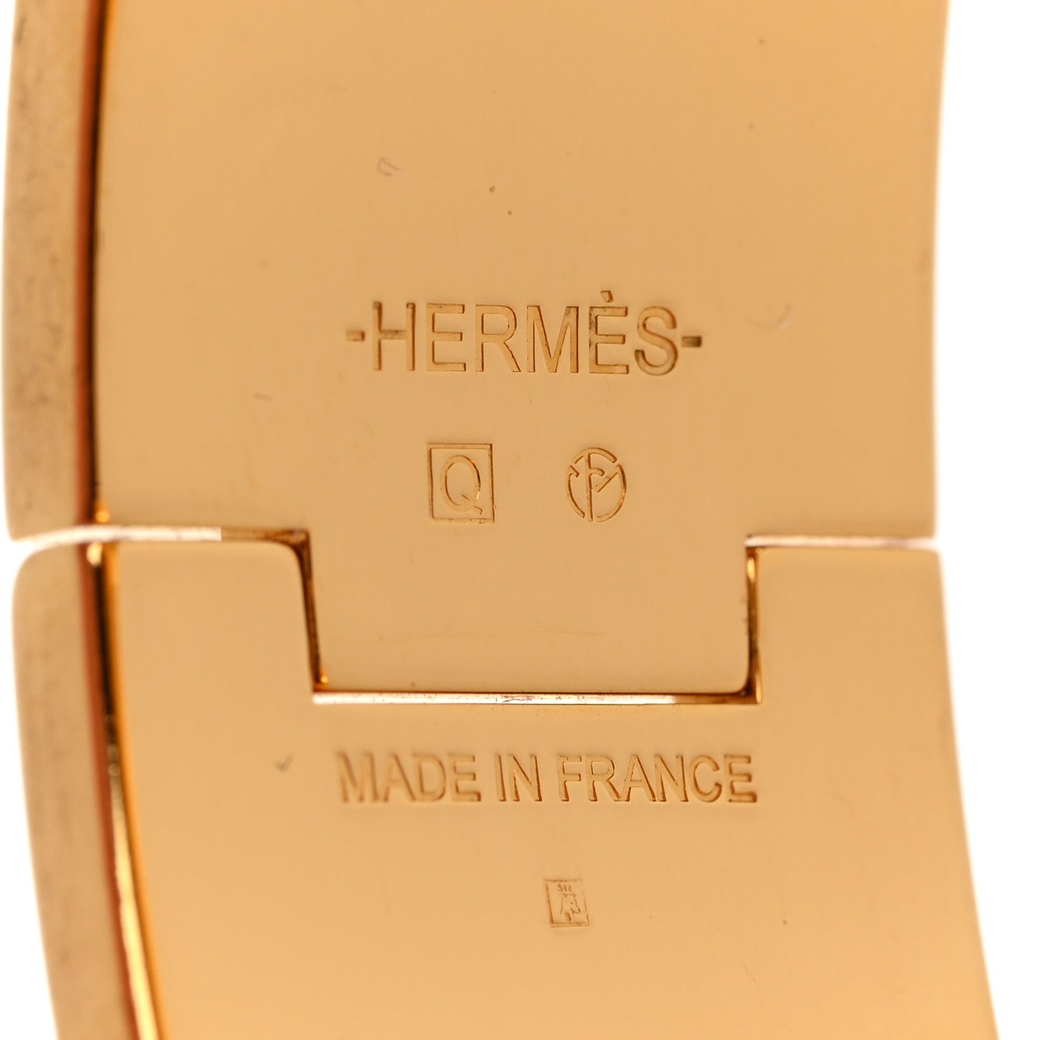 Hermes Enamel Wide Clic Clac H Bracelet PM Rose Dragee 4 of 4
