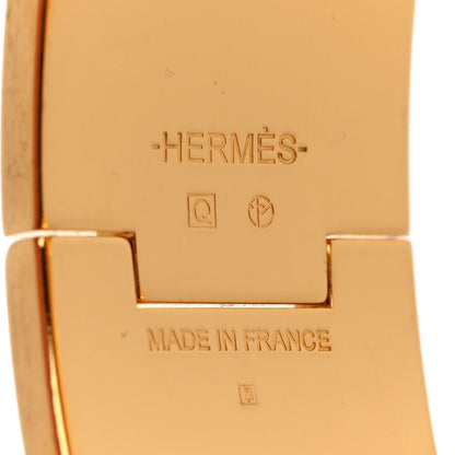 Hermes Enamel Wide Clic Clac H Bracelet PM Rose Dragee 4 of 4