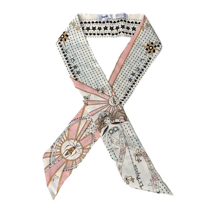 Christian Dior Silk High Priestess Tarot Mitzah Scarf Off White 1 of 3