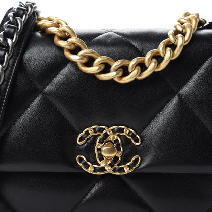 Chanel Lambskin Quilted Medium Chanel 19 Flap Black 10 of 11