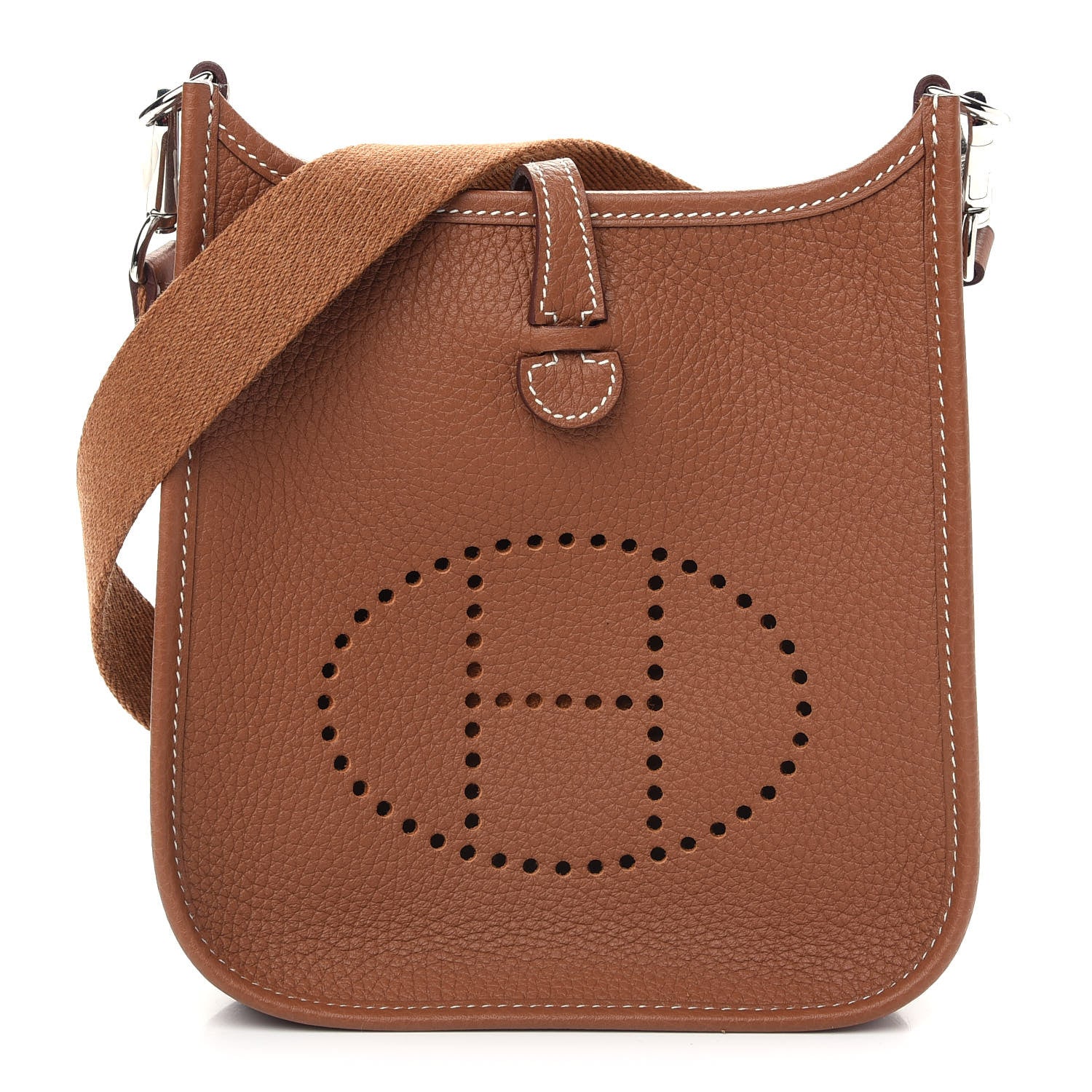 Hermes Taurillon Clemence Evelyne TPM Gold 1 of 9