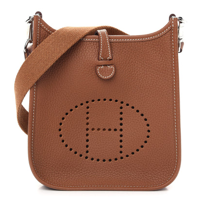 Hermes Taurillon Clemence Evelyne TPM Gold 1 of 9