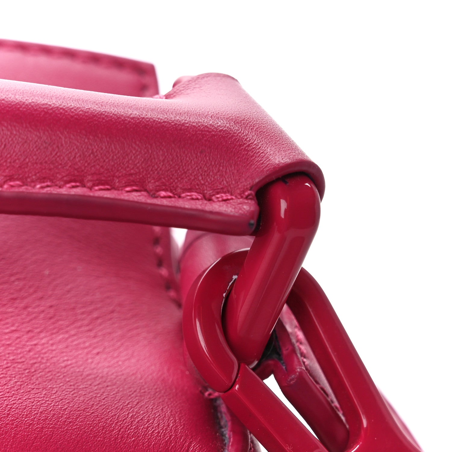 Loewe Satin Calfskin Monochrome Small Puzzle Edge Bag Ruby Red Glaze 15 of 15
