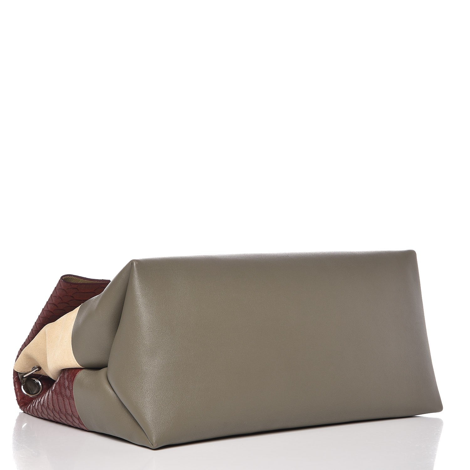 Celine Python Calfskin All Soft Shoulder Bag Burgundy 5 of 12