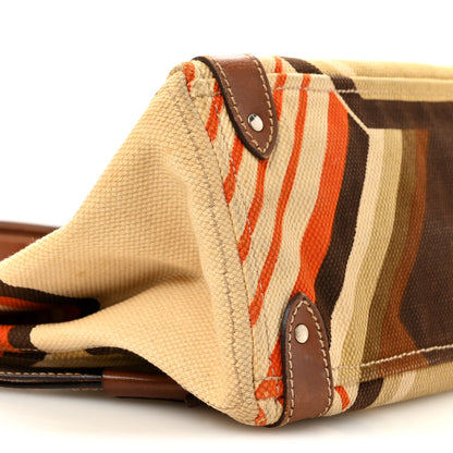 Miu Miu Canvas Shopping Tote Militaire Multicolor 9 of 15