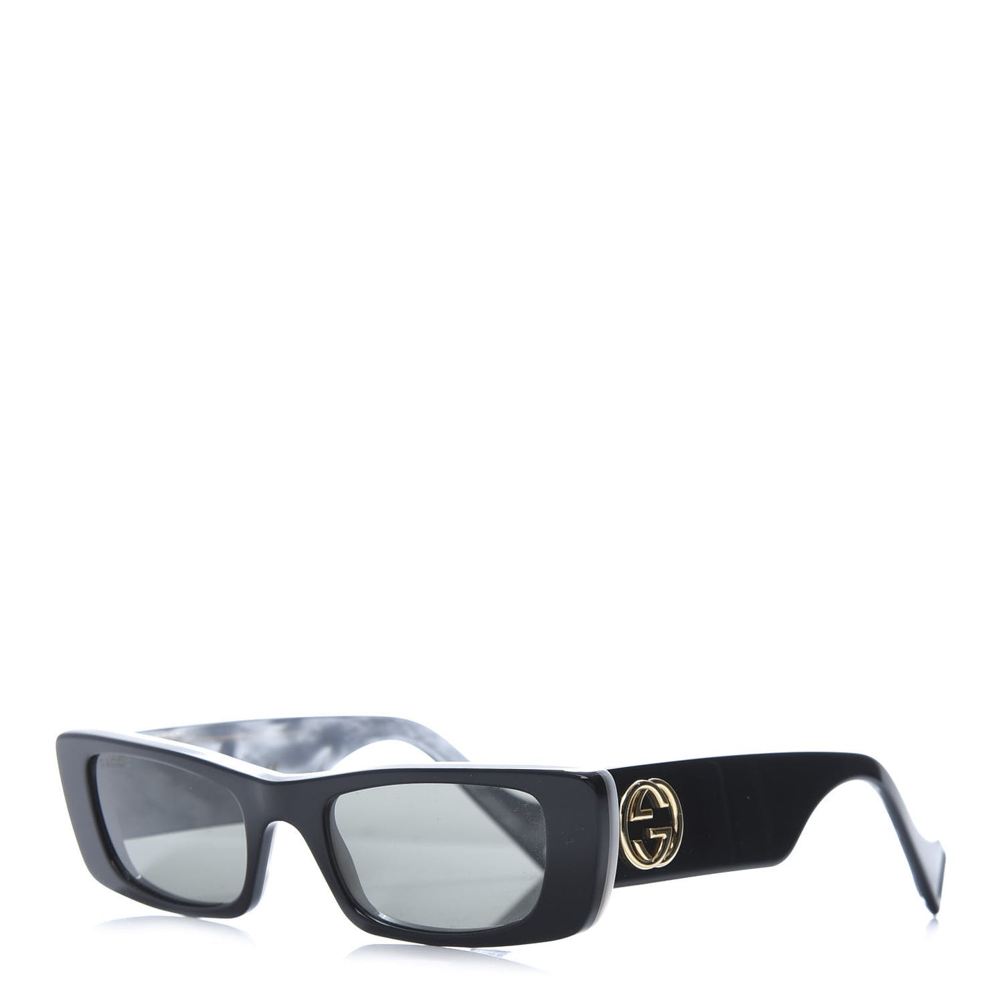Acetate Rectangular Sunglasses GG0516S Black