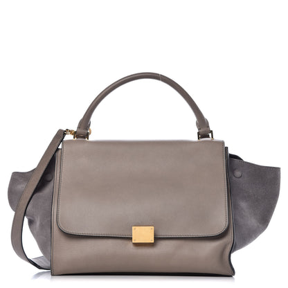 Celine Calfskin Suede Medium Trapeze 1 of 13