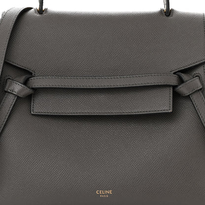 Celine Grained Calfskin Micro Belt Bag Grey 9 of 12