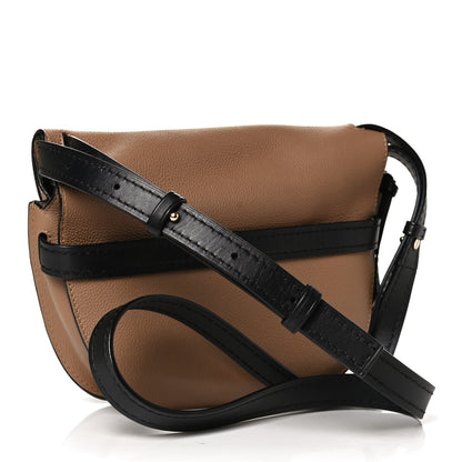 Loewe Grained Calfskin Small Gate Crossbody Bag Mocca Black 3 of 9