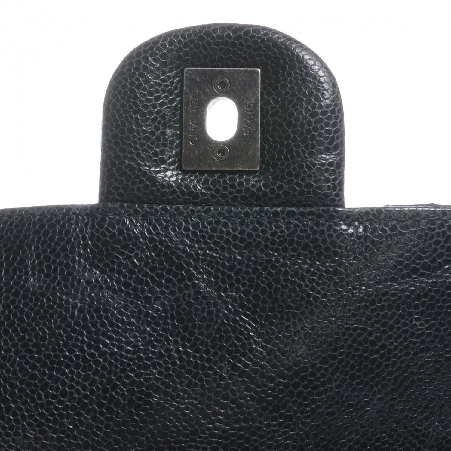 Chanel Caviar CC Crave Jumbo Flap Black 7 of 10