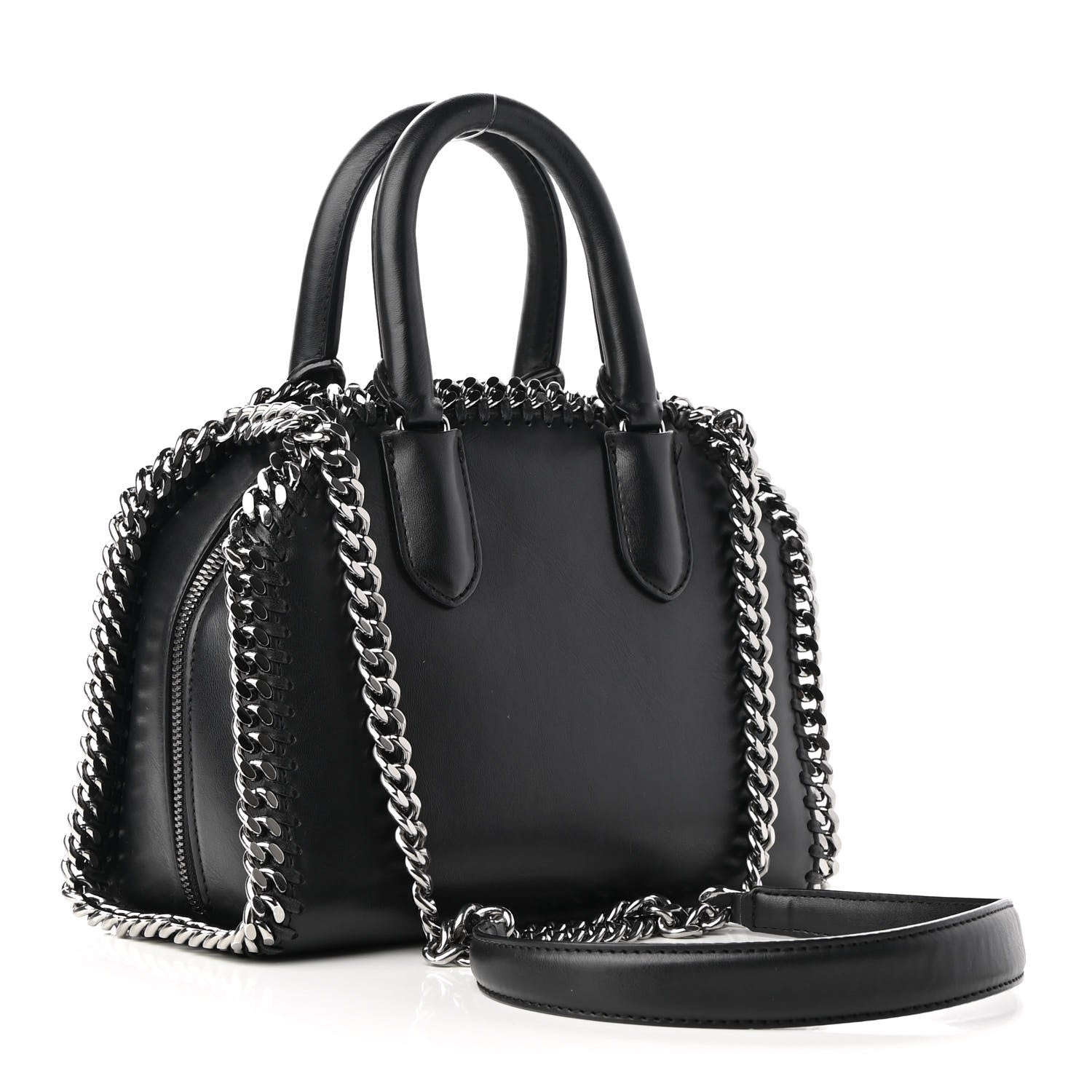 Stella McCartney Eco Alter Nappa Mini Falabella Box Top Handle Bag Black 3 of 8