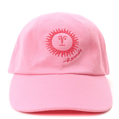 Hermes Cotton Davis Sunshine Hat 57 Rose 3 of 10