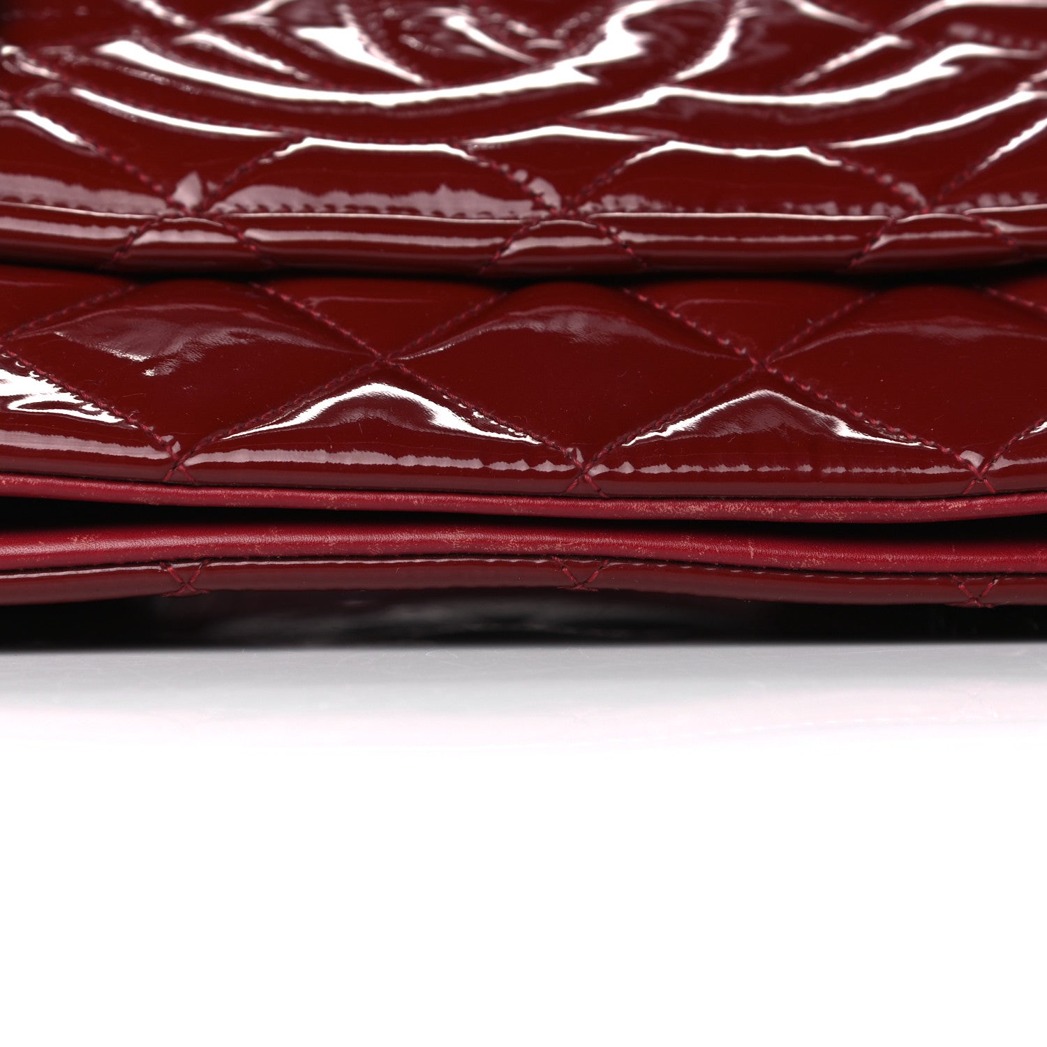 Chanel Patent Quilted Timeless CC Soft Tote Red 18 of 21