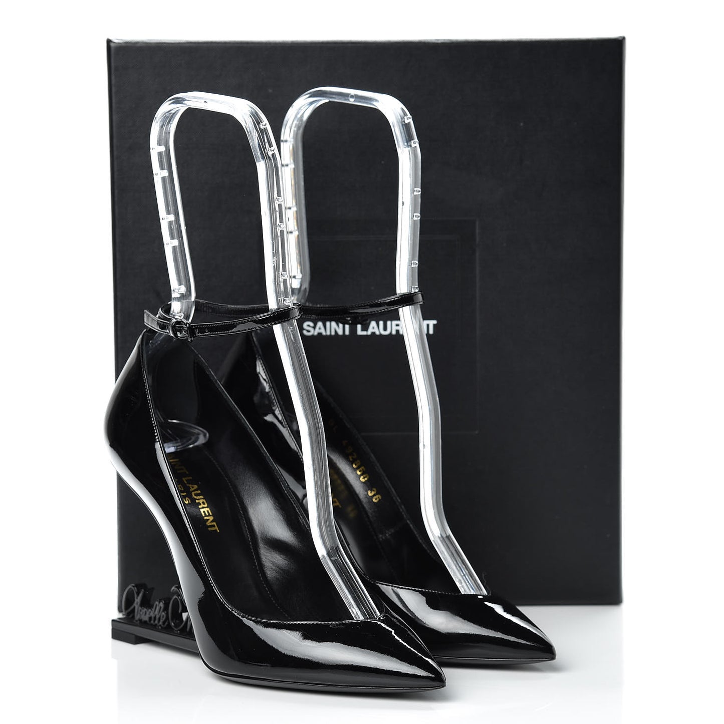 Patent Opyum Appelle Moi Ankle Strap Pump 36 Black