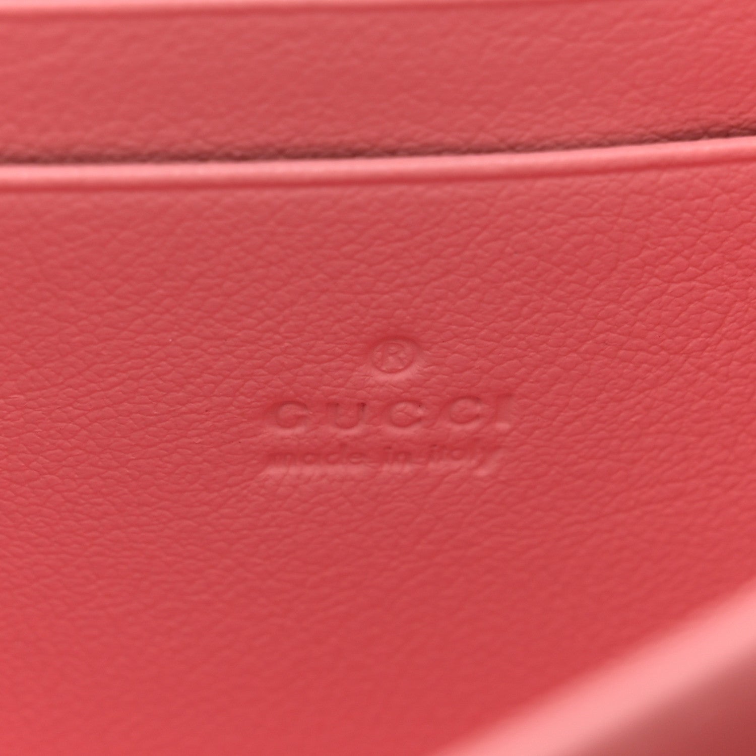 Gucci Azalea Calfskin Enamel Matelasse Diagonal Torchon GG Marmont Chain Wallet New Cherry Red Wild Rose 6 of 11