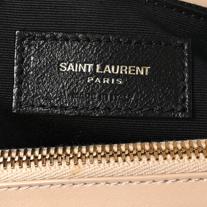 Saint Laurent Calfskin Y Quilted Monogram Medium Loulou Chain Satchel Nude Powder 7 of 11