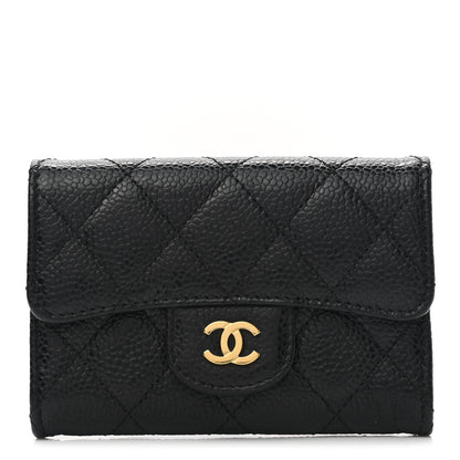 Chanel Caviar Quilted Flap Card Holder Black 1 of 9