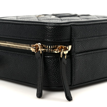 Chanel Caviar Quilted Small CC Filigree Vanity Case Black 9 of 10