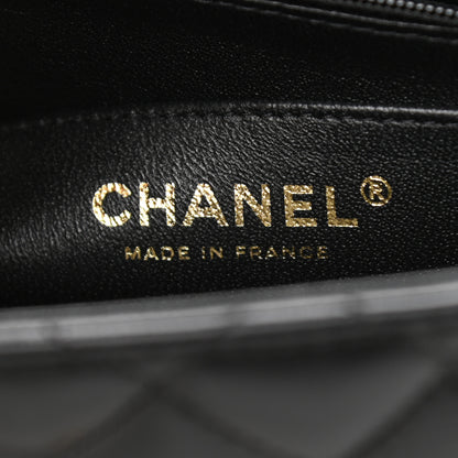 Chanel Lambskin Quilted Mini Square Flap Black 7 of 14