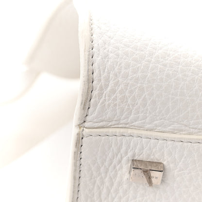 The Row Grained Calfskin Soft Margaux 17 White 12 of 13
