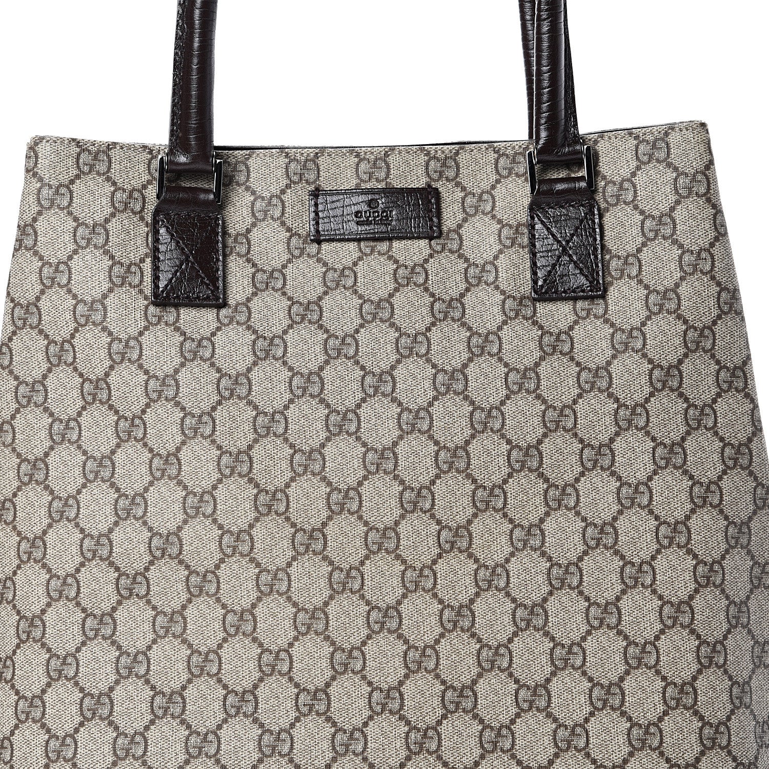 Gucci GG Plus Monogram Small Vertical Tote Dark Brown 7 of 10