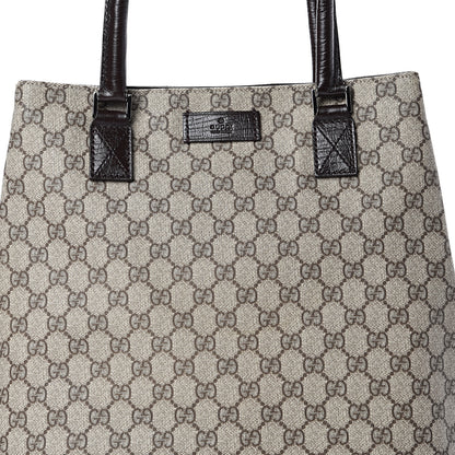 Gucci GG Plus Monogram Small Vertical Tote Dark Brown 7 of 10