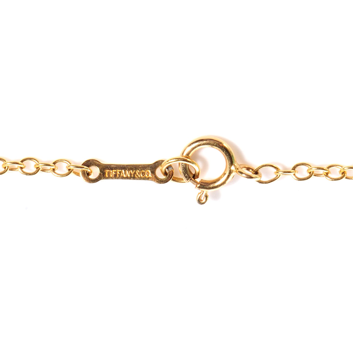 18K Yellow Gold Elsa Peretti Apple Pendant Neckalce