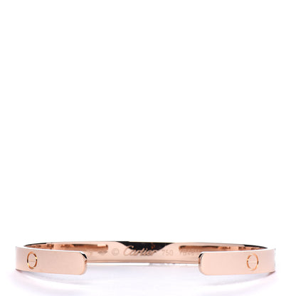 Cartier 18K Pink Gold LOVE Cuff Bracelet 19 3 of 4