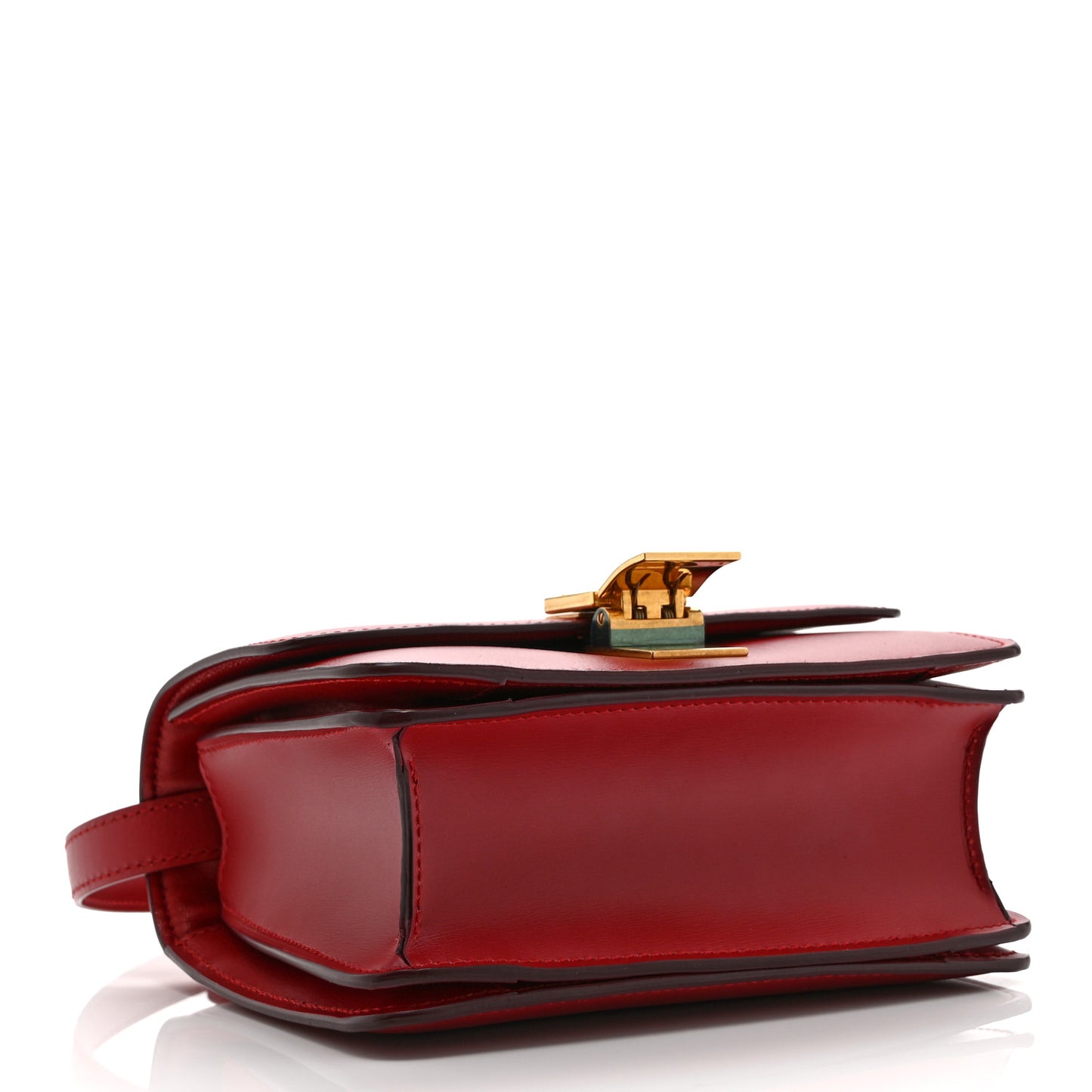 Smooth Calfskin Small Classic Box Flap Bag Red