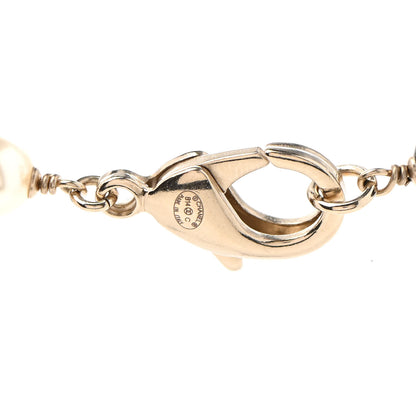 Chanel Pearl Beaded Enamel CC Coco Long Necklace Blanc Nacre Black Beige Gold 5 of 6