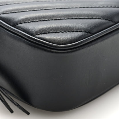 Saint Laurent Calfskin Matelasse Monogram Lou Belt Bag Black Black 8 of 9