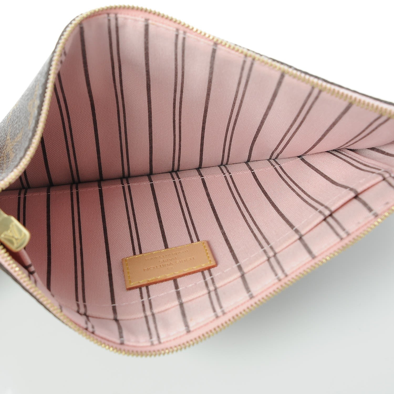 Louis Vuitton Monogram Neverfull MM GM Pochette Rose Ballerine 5 of 7