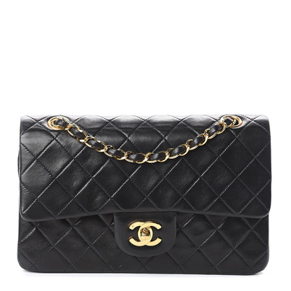 Chanel Lambskin Quilted Small Double Flap Black 1 of 10