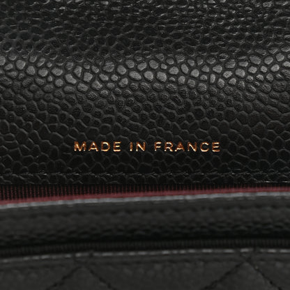 Chanel Caviar Quilted Flap Card Holder Wallet Black 8 of 9