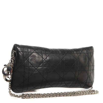 Christian Dior Lambskin Cannage Crossbody Bag Black 3 of 7